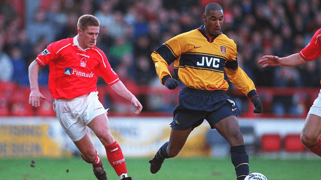 Nicolas Anelka in action against Nottingham Forest in 1999