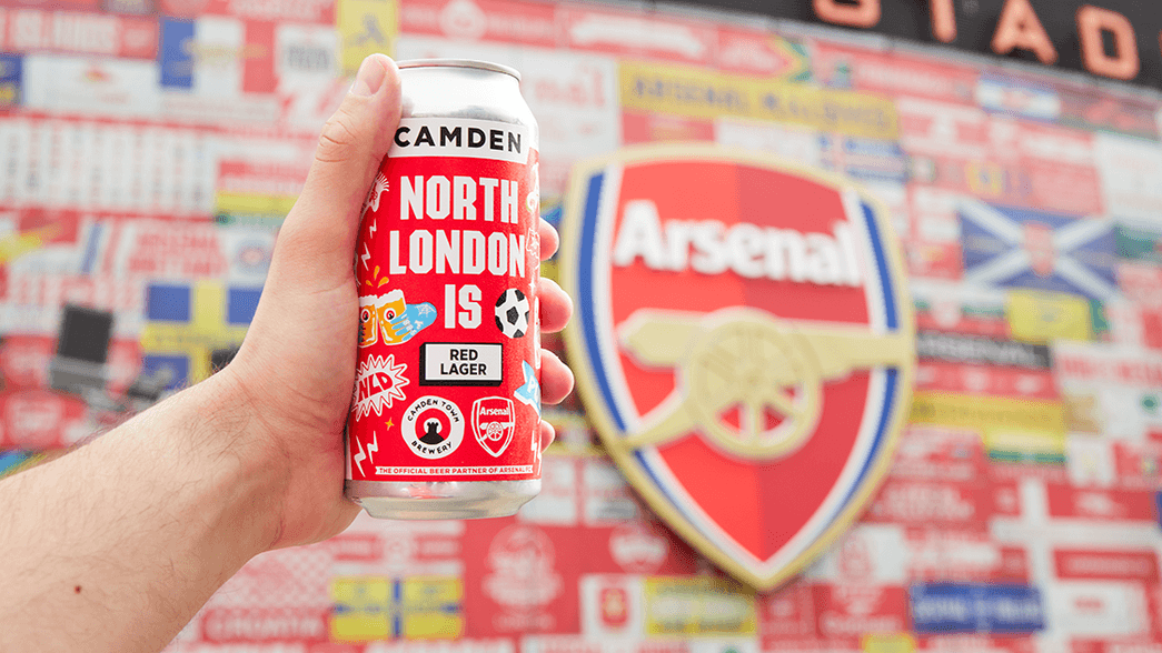 Camden North London is Red lager