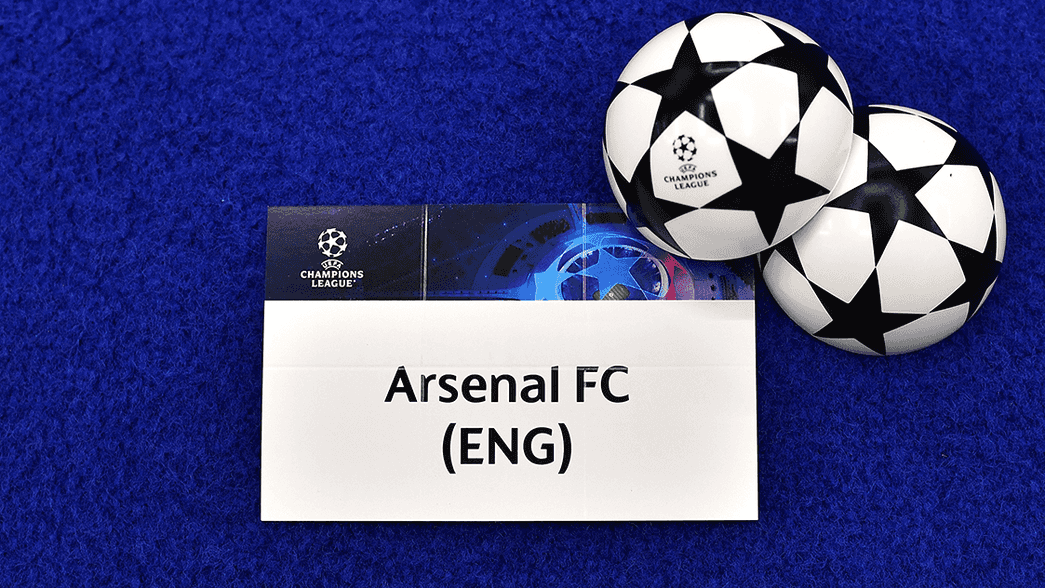 Arsenal's ball used for the Champions League draw