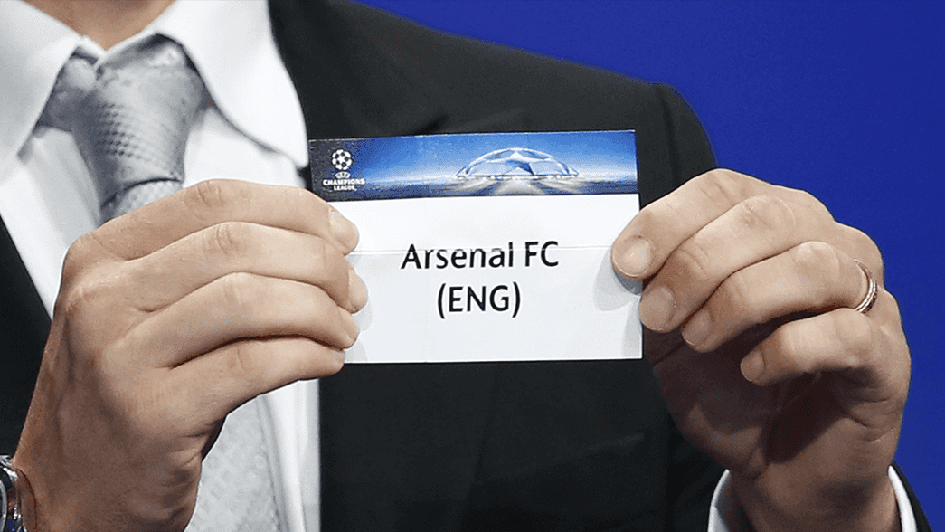 Arsenal being drawn in Champions League draw