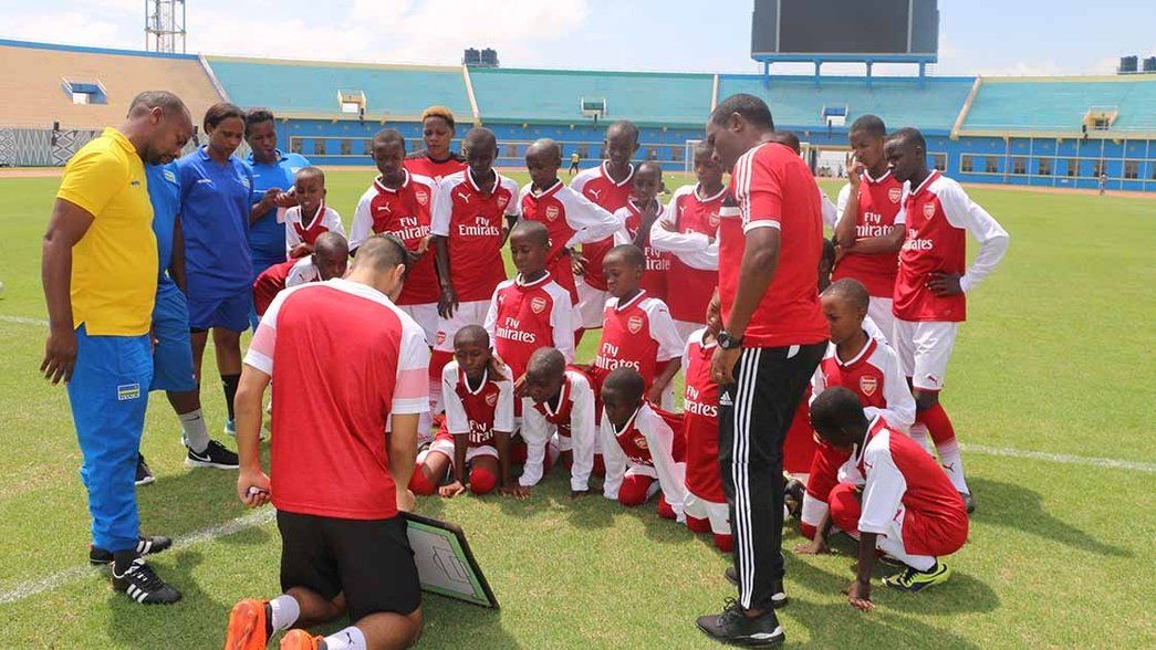 Soccer Schools coaching clinic in Rwanda
