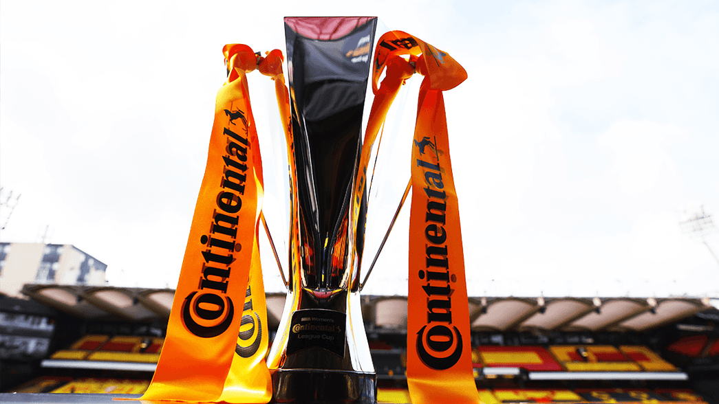 The FA Women's Continental Tyres League Cup trophy