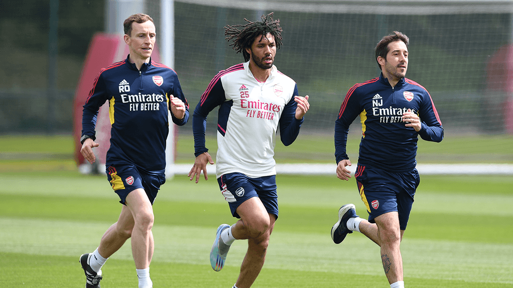 Mohamed Elneny back in training following his knee injury
