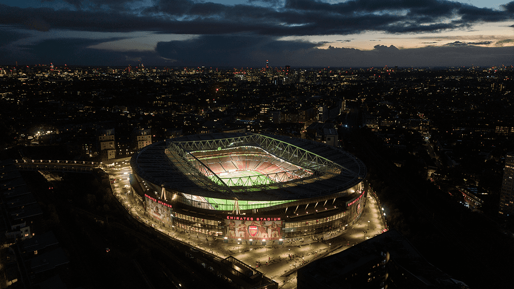 Emirates Stadium from the sky
