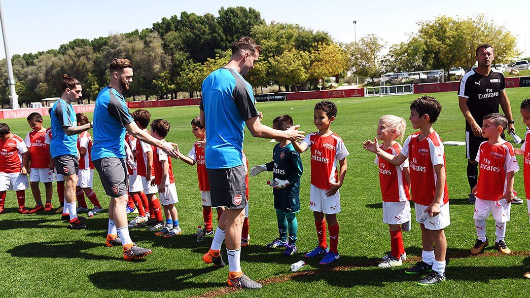 First-team stars visit Arsenal Soccer School Dubai
