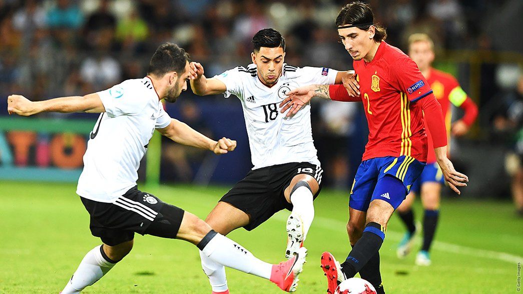 Hector Bellerin in action against Germany