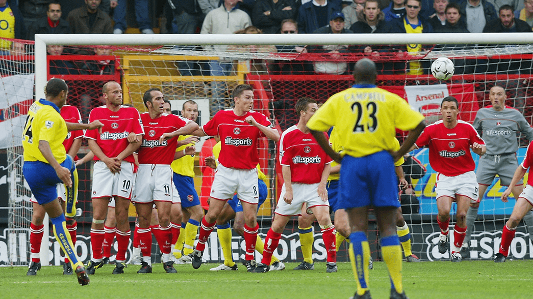 Thierry Henry scores against Charlton Athletic in 2003