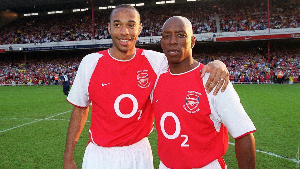 Thierry Henry and Ian Wright