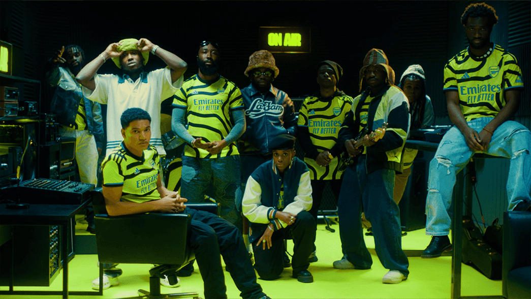 Music artists unite to launch Arsenal and adidas' new 2023/24 away kit