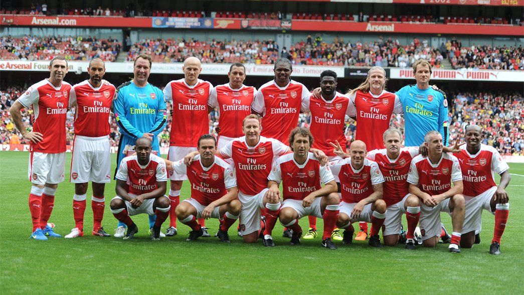 Arsenal Legends squad shot versus AC Milan