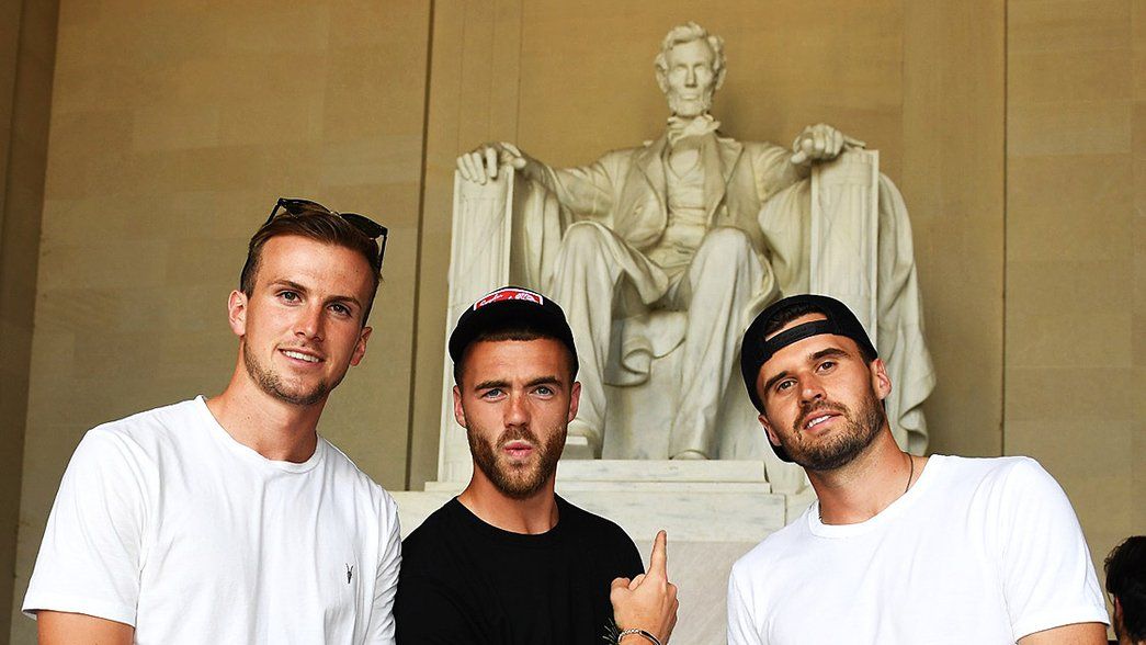 The lads visit the National Mall in DC