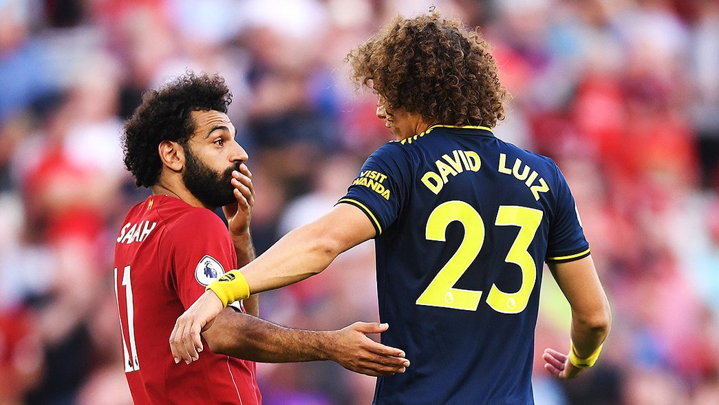 David Luiz and Mohamed Salah