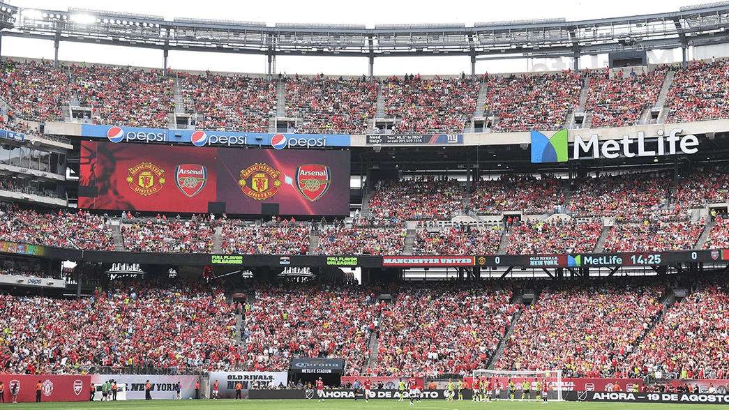 The lacked out Metlife Stadium during our game against Man Utd