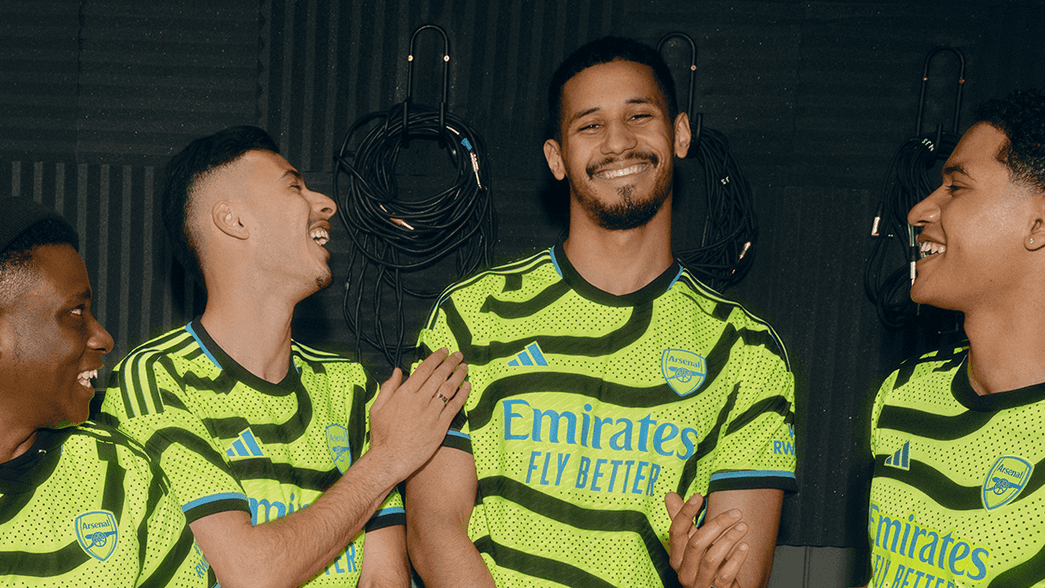Arsenal stars and artists model our men's away kit, Gallery, News