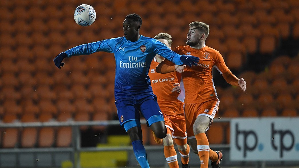 James Olayinka in Youth Cup action