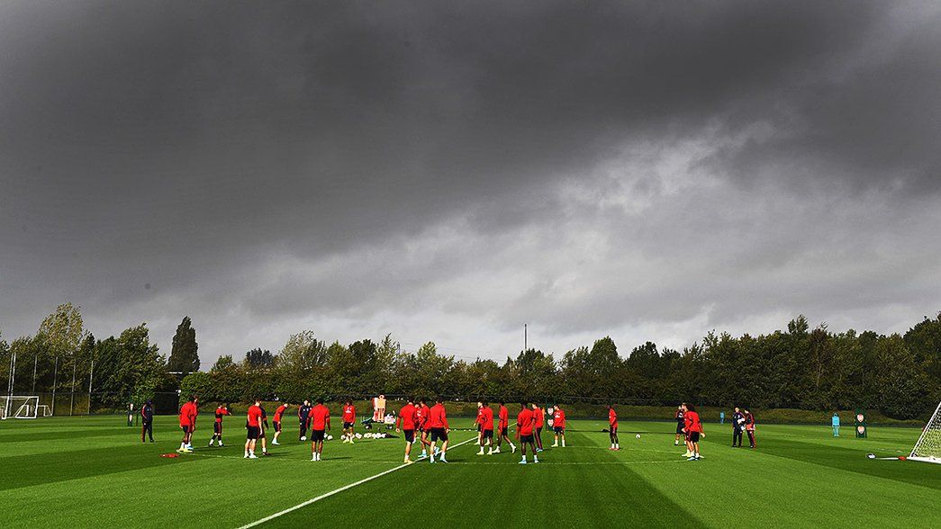 📸 First team train ahead of Manchester United