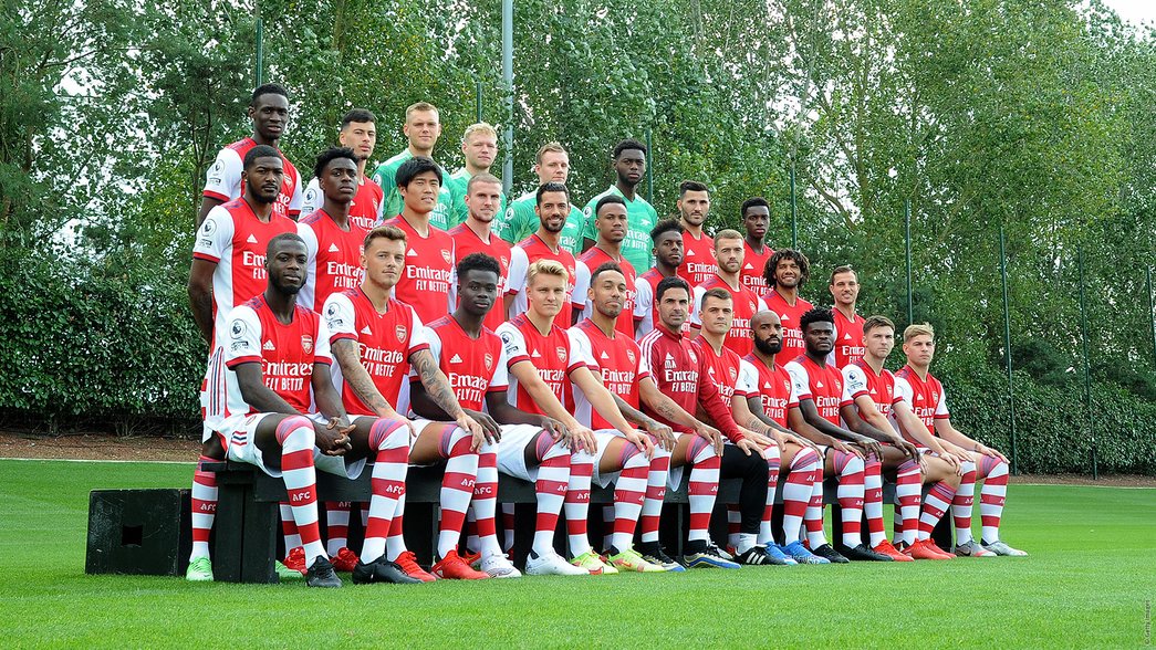 The Arsenal squad 21/22