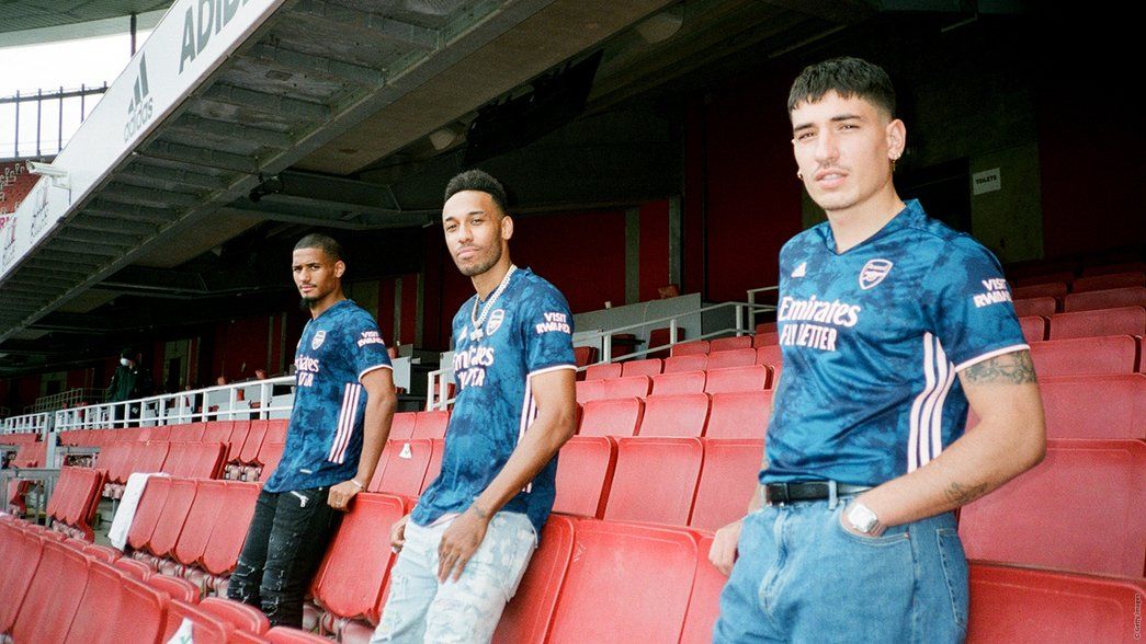 The boys model our new third kit