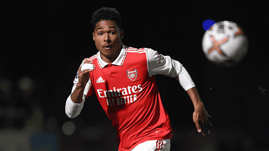 Reuell Walters in action for Arsenal under-21s