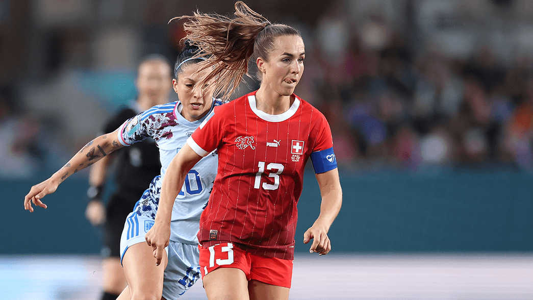 Lia Walti during the game against Japan