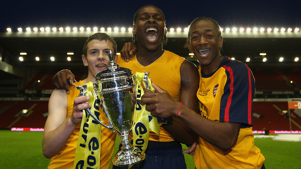 Jack Wilshere with the 2009 FA Youth Cup