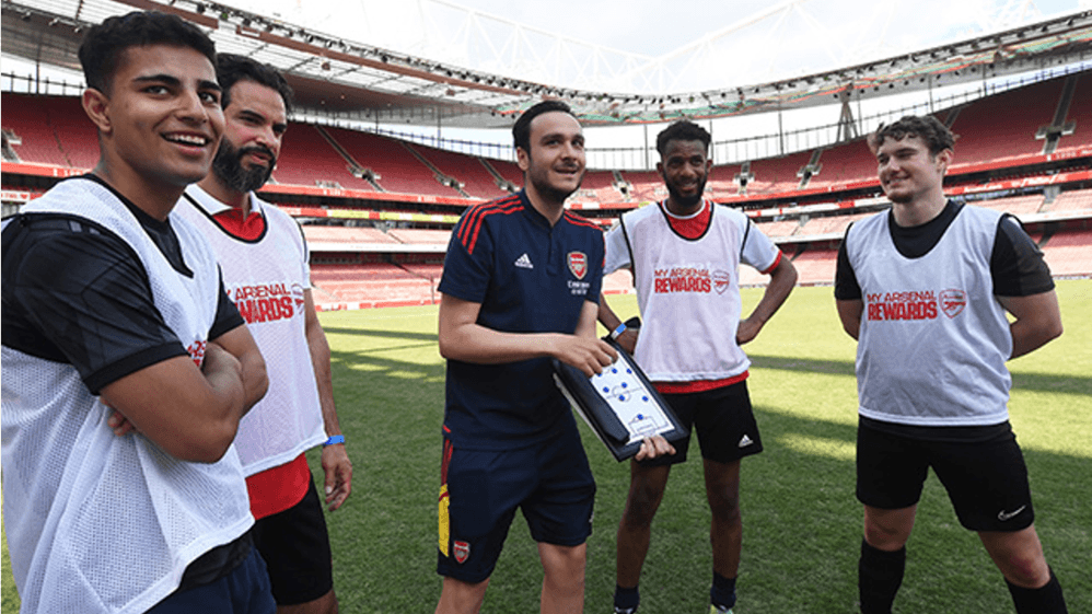 Arsenal Members Play at Emirates Stadium