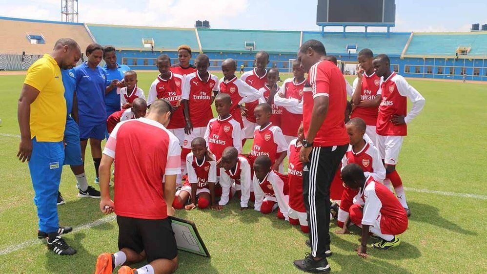 Soccer Schools coaching clinic in Rwanda