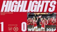 Highlights: Arsenal Women 1-0 Chelsea (AET)