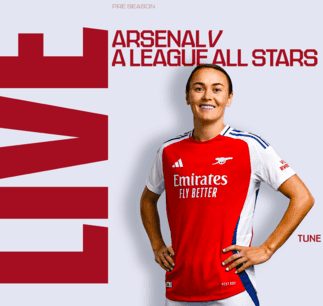 Stream our A-League All-Stars game on Arsenal.com