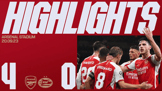 Highlights | Arsenal 4-0 PSV Eindhoven
