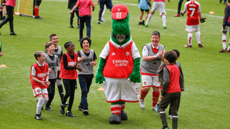No More Red partners play at Emirates Stadium