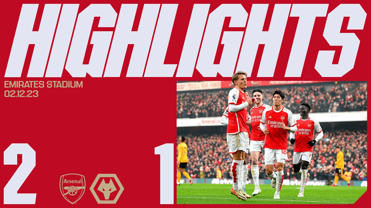 Highlights: Arsenal 2-1 Wolves