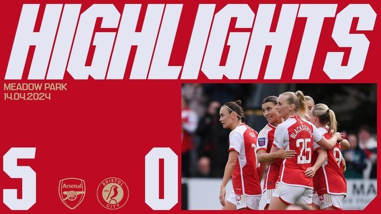 Highlights: Arsenal Women 5-0 Bristol City
